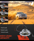 Two Front Wheel Bearing And Hub Assembly With ABS And Five Lug Pattern For Ram 1500 2009 2010 2011 Dodge Ram 1500 2 Pack Compatible With 5 Lug Bolts Included Built For Tough Roads with high-load capacity demonstrated in desert conditions