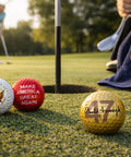 Great Again Golf Set With Presidential Seal Balls And Embroidered Towel, Includes Gold Trump 47 Signature Balls And Red Great Again Balls
