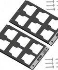 Packout Mounting Plate for Milwaukee System, Built Tough Heavy Duty Metal Base, Easy Install With Pre drilled Holes, Two Half Plate Design, Black