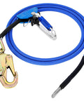 Half Inch Wire Core Flip Line For Tree Climbers And Arborists 10 Foot Length With Triple Lock Carabiner Adjuster And Steel Swivel Snap