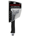 Heavy Duty Hammer Tacker Stapler for 20 Gauge 1/2 Inch Crown with Quick Jam Release in packaging, black handle, silver tool