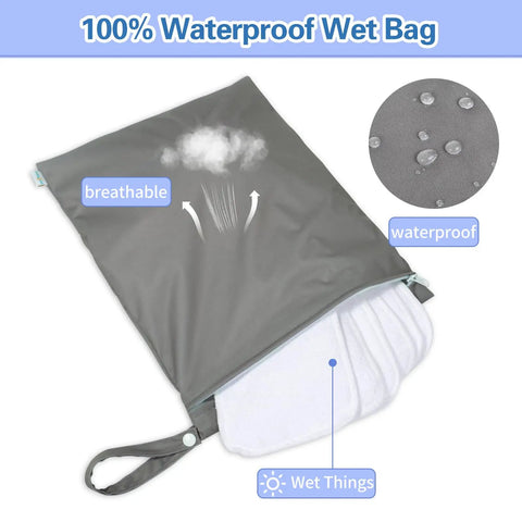 Waterproof Wet Dry Bag For Swimwear And Travel, reusable leakproof organizer with breathable and waterproof material, black
