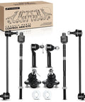 Front Suspension Kit For Honda CR V 2007 2008 2009 2010 2011 With Eight Piece Assembly Including Sway Bar Links And Lower Ball Joints Front End Upgrade Ready To Install. Eight-piece black steel control arm kit with sway bar links and ball joints