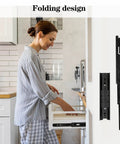 Woman installing Two Pack 8 Inch Undermount Heavy Duty Drawer Slides For Cabinets And Furniture Built To Last Sturdy Stainless Steel Rust