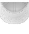 Cool Adjustable White Baseball Hat With Cool Machinist Tool Vise Gauge Square Print For Guys And Men, top view of the white cap.
