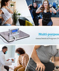 Beefy And Sturdy Extra Wide Medical Digital Body Weight Scale 440 Lb Capacity With Large 15 By 12 Inch Platform Ultra Clear LCD Readout