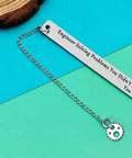 Gearhead Nerdy Twist Bookmark Gift With Velvet Pouch Stainless Steel Bookmark For Mechanical And Design Engineers