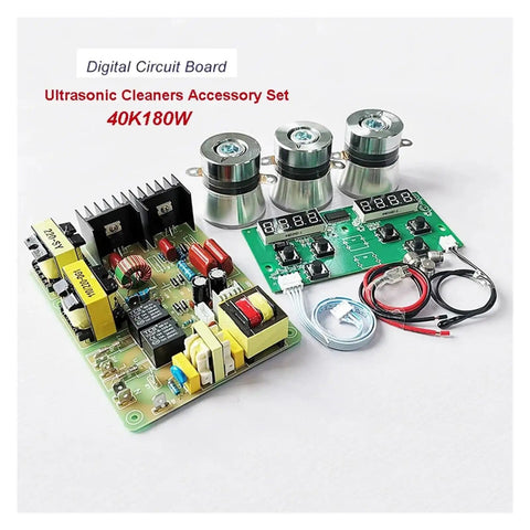 40KHz Ultrasonic PCB Cleaner Transducer Driver Board Kit With 180W 220V Power For Mechanical Digital And Degassing DG3 Series