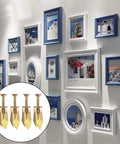 50 Pcs Self Drilling Drywall Anchors And Screws Kit Zinc Plated Steel Wall Anchors for picture frames, no pre-drilling