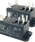 Front view of Six Pin 120VAC DPST NO Industrial Power Relay With 30A Contacts And 120V Coil Replacement For T92 Series.