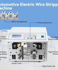 Front view of Electric Wire Stripper Machine For 0.1 To 6 Mm Wires 30 AWG To 10 AWG Automatic Cable Stripping Tool