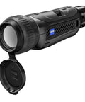 DTI 6/20 Thermal Imaging Camera With AMOLED Display And Night Ops Ready, side view with lens cap open