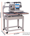 16x24 Inch Dual Station Pneumatic Heat Press With Up Sliding Platen And Infrared Laser Positioning For Fast DTF Sublimation 110V