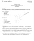 Installation guide for Satin Stainless Steel Square Handrail Wall Bracket For Slim Flat Bottom Tubes Marine Grade AISI 316