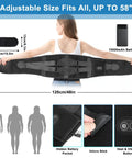 Person using Cordless Back Heating Pad With 3 Heat Levels And 3 Vibration Modes, 10000mAh Portable Massager, showing adjustable straps.
