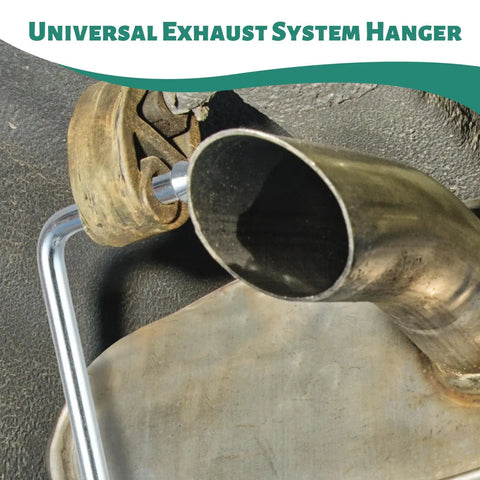 Beefy Heavy Duty Universal Exhaust Hanger Rod Kit Four Pack, Ten Inch Long, 90 Degree Bend Weld On Hangers on exhaust pipe