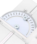 Heavy Duty Aluminum Router Table Insert Plate For Woodworking Benches Rock Solid Flip Base measurement scale close-up detail