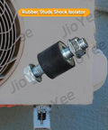 Heavy Duty M10 30X25mm Rubber Shock Isolator Mounts Anti Vibration Kit for Heat and Water Pumps, showing rubber pad and steel washers.