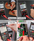 DIY Ready Pro Grade TRMS Multimeter With 4000 Counts 600V DC AC Testing Auto-Ranging NCV Live Wire Detection Resistance Continuity