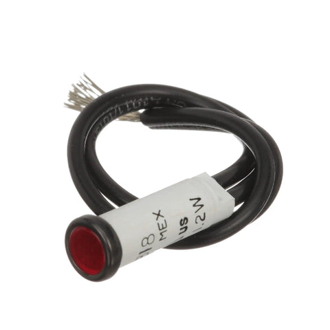Beefy Incandescent Red Indicator Light For Control Panels 14V With Six Inch Lead Wires Five Sixteenth Inch Bulb Size
