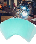 Premium Polycarbonate Welding Helmet Replacement Cover Lens Kit, 10 Pack of transparent protective plates for welding helmets.