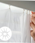 Detail of Shutter Replacement Pins And Plunger Bolts For Window Screens Feature Heavy Duty Design With Forty Pieces Of Spring Hardware To Give Broken Blinds A No Sweat Fix That Works Like A Dream Indoors Year Round At Home, securing a window screen.