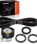 Engine Timing Belt Kit With Tensioner And Seals For Ford Fusion Escape Fiesta Transit Connect DOHC Turbocharged L4 1.5L 1.6L