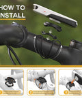 Quarter-Turn Bike Mount For Garmin Edge Series And XOSS G G Plus And iGPSPORT GPS Computers installation guide on bicycle stem