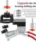 35mm Concealed Hinge Jig For Cabinets, Heavy Duty Aluminum Drill Guide With 2 Quick Clamps and adjustable quick punch door mounting tool