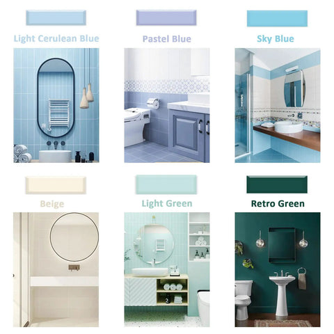 Various bathroom designs showcasing color options with DIY Tub And Tile Refinishing Kit White Emulsion With Hardener 500g Part A And 10g Part B Easy Peasy No Tools Needed Quick Mix Semi Matte Finish Bathroom Upgrade.
