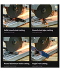 Top Shelf Mini Table Saw And Profile Cutting Machine Delivering Beast Mode Precision From Zero To Forty Five Degrees For No Sweat Electric Cuts On Heavy Duty Wood Metal And Plastic Builds cutting steel and aluminum tubes.