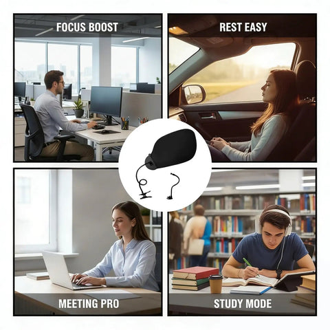 Privacy Desk Shade With Clip And Suction Cup To Block Light And Glare For Deep Focus 22.8 By 14.2 Inches Matte Black Portable Canopy in work and study scenarios.