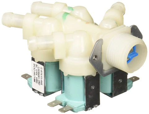 Genuine OEM Water Inlet Valve For Washing Machines DC62-00214M Replacement Part, durable plastic body, easy plug-and-play install