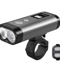 Beast Mode 2000 Lumens Bike Light For Night Riding And Mountain Biking With Rechargeable Headlamp LED Display Wireless Remote And IPX8 Waterproof Build ideal for trail road gravel