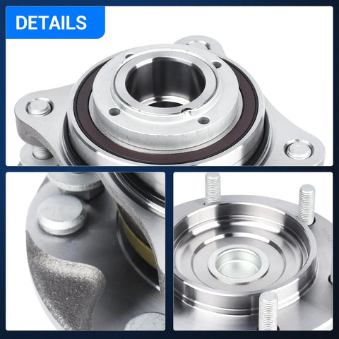 Close-up of 2WD Front Wheel Bearing And Hub Assembly 950-004 For Toyota Tacoma 2005-2019, 4Runner 2003-2019, FJ Cruiser 2007-2009