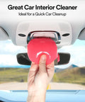 Car Cleaning Gel Putty For Interior Detailing And Quick Cleanup That Reaches Cracks And Crevices To Extract Dust And Debris A Handy Go To Interior Cleaner Tool For Car Enthusiasts., pink gel putty cleaning car interior near overhead console