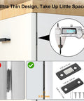 Ultra Thin Magnetic Cabinet Catches Six Pack Stick On Drawer Magnets for Cabinet Doors Closures No Drill Easy Install 10 Lb Pull diagram