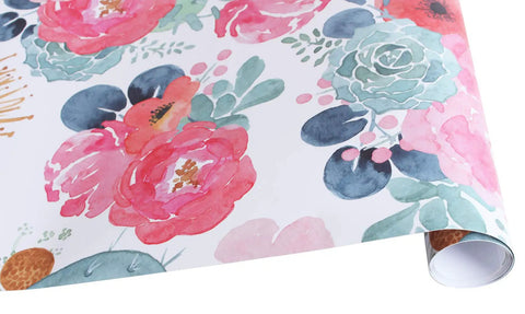 Peel And Stick White Floral Wallpaper With Pink Peonies And Eucalyptus For Nursery Or Bedroom Boho Vibe Removable Vinyl Contact Paper