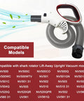 Replacement Hose Handle For Shark Rotator Lift Away Upright Vacuums Pro Series NV500 NV501 NV502 NV503, shown with airflow graphics