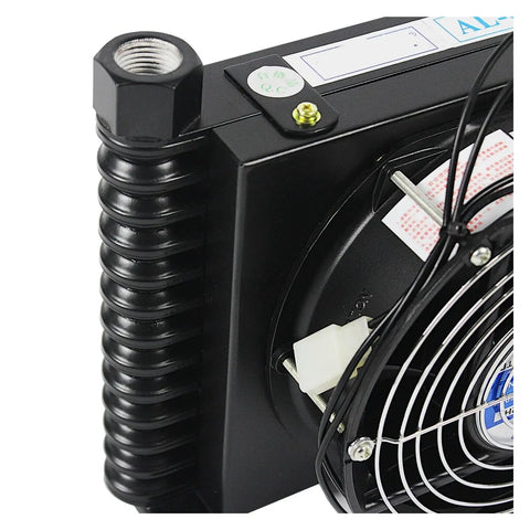Beefy Oil Cooling Heat Exchanger Radiator Oil Cooler Plate For Hydraulic Systems With 0.8KW Cooling Power And 10 L Per Minute Flow Lightweight 2.3kg DC12V Wide Application