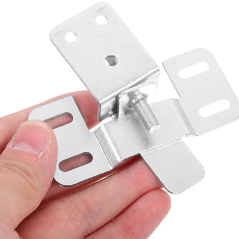 Heavy-Duty Adjustable Picture Hangers Set With Silver Frame Hooks For Wall And Drywall Frames, 6-Pcs Multi-Hook Hardware Kit For Securely Hanging Large Photos And Gallery Wall Art. silver adjustable metal frame hook with slotted mounting plate