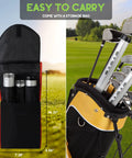 Aluminum Alloy Golf Ball Retriever 3 Piece Kit With 41.3 Inch Reach Storage Bag Holds 25 Balls Rust Resistant Shagger Grabber
