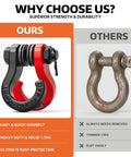 Comparison of Tigertooth Three Quarter Inch D Ring Shackles With Seven Eighths Inch Pin for durability against rusted shackle