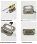 Antique Bronze Rose Flush Pull Handles For Drawers And Cabinets, Hidden Flush Mount Design, installation steps with screwdriver