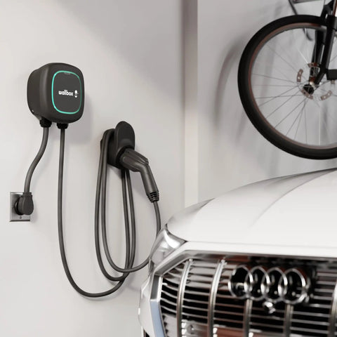 Pulsar Plus Level 2 EV Charger 40 Amp 240V Home Wall Mount Fast Charging Works With All EVs J1772 25ft Cable NEMA 14 50