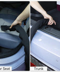 Neoprene Shop Vac Hose Cover for Car Detailing in use on car seat and trunk, preventing scratches and scuffs, fits 1.5-2.2 inch hoses