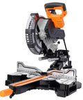 Heavy Duty 10 Inch Dual Bevel Sliding Miter Saw With Bright Led Light And 48 Tooth Blade for precise cuts at various angles.
