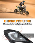 Headlight Covers For Raptor 700 Front Left And Right Bezel Trim For Yamaha YFZ 450 YFZ450R YFZ450X Wolverine 450 350 ATV, in desert terrain