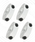Set of 4x1 Inch Shaft Collar Locking Collar Aluminum Alloy Double Split Clamp With Hex Screws For Go Kart Sprocket Hub And Automotive Applications.