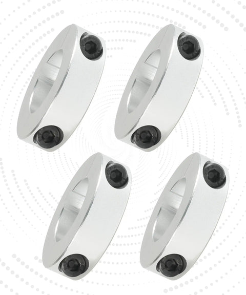 Set of 4x1 Inch Shaft Collar Locking Collar Aluminum Alloy Double Split Clamp With Hex Screws For Go Kart Sprocket Hub And Automotive Applications.